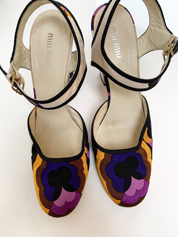 Vintage Miu Miu printed shoes