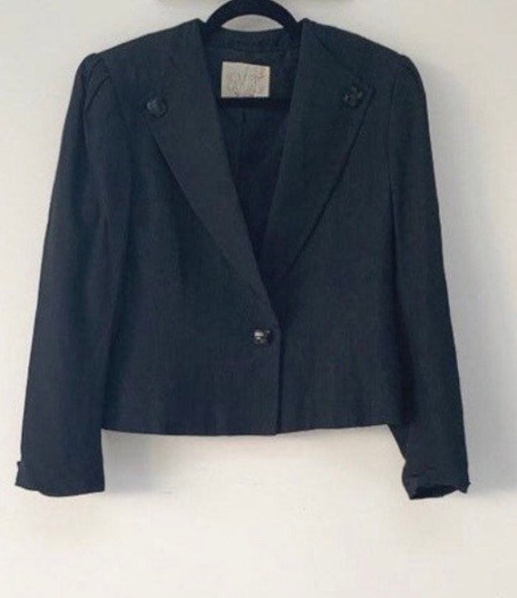 Vintage 80s black blazer / jacket - image 3