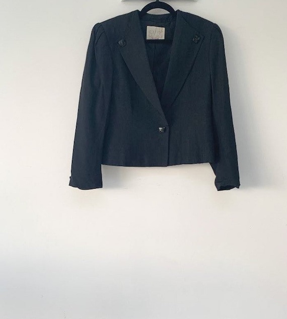 Vintage 80s black blazer / jacket - image 8