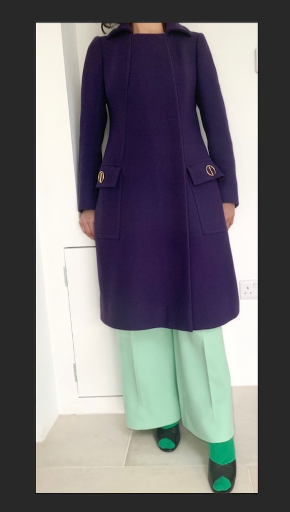 Vintage 1950’s Maggy Rouff purple coat