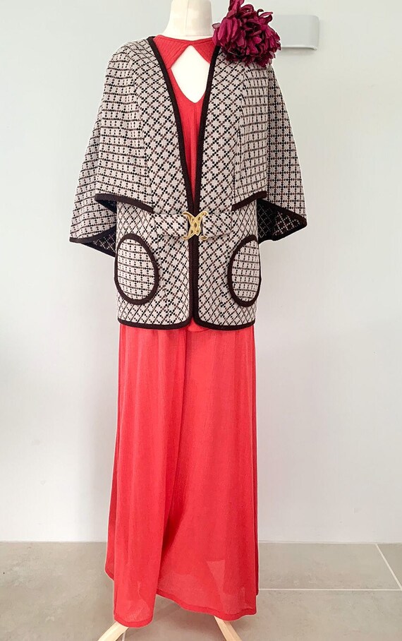 Vintage Welsh tapestry cape