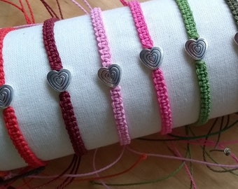 Friendship bracelets... different colors... macrame... beach... heart... or much more...