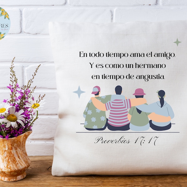 Proverbios 17:17 SVG PNG En todo tiempo ama el amigo, Y es como un hermano en tiempo de angustia.