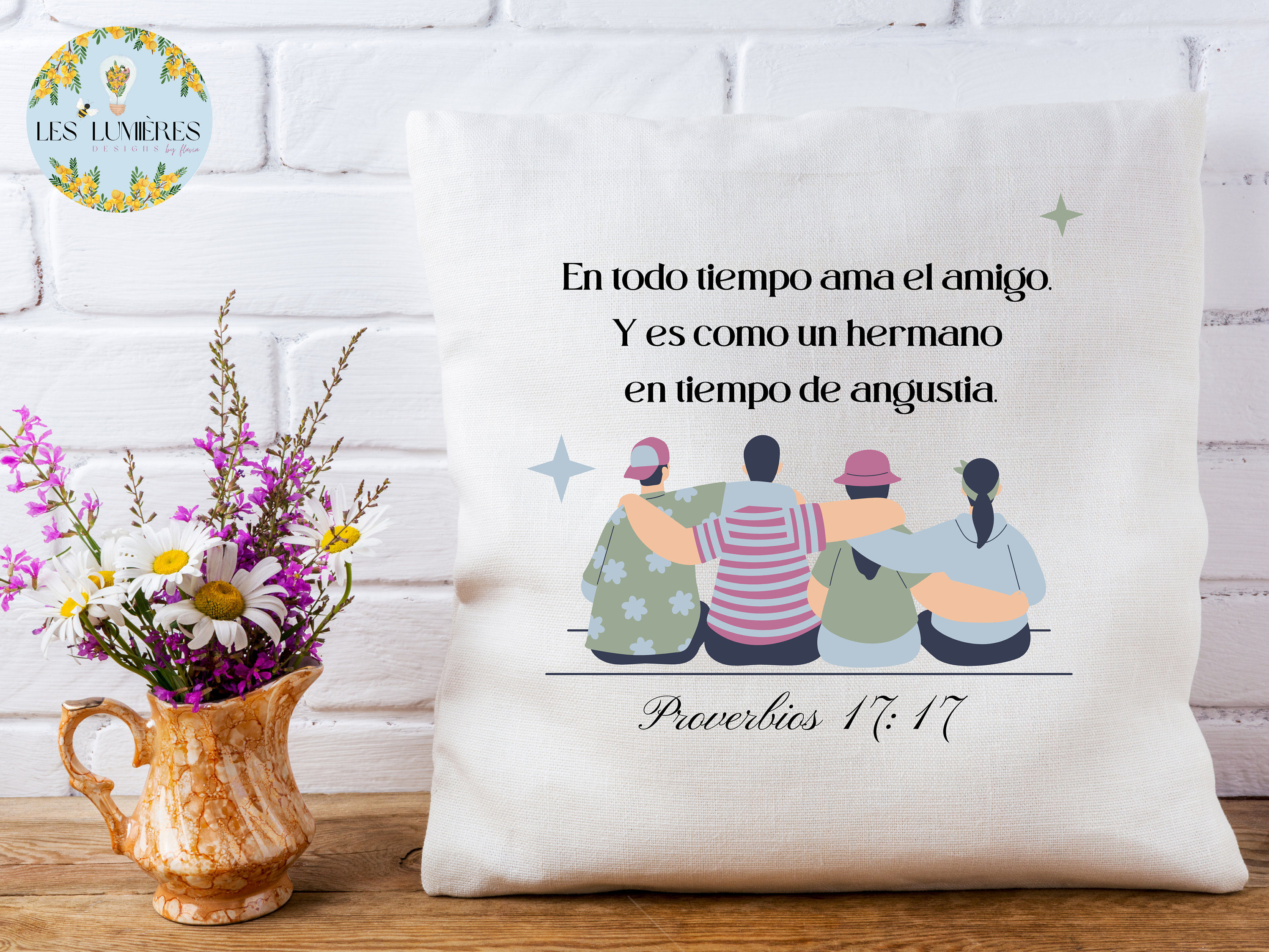 Proverbios 17:17 En Todo Tiempo Ama El Amigo Small Gift Bag