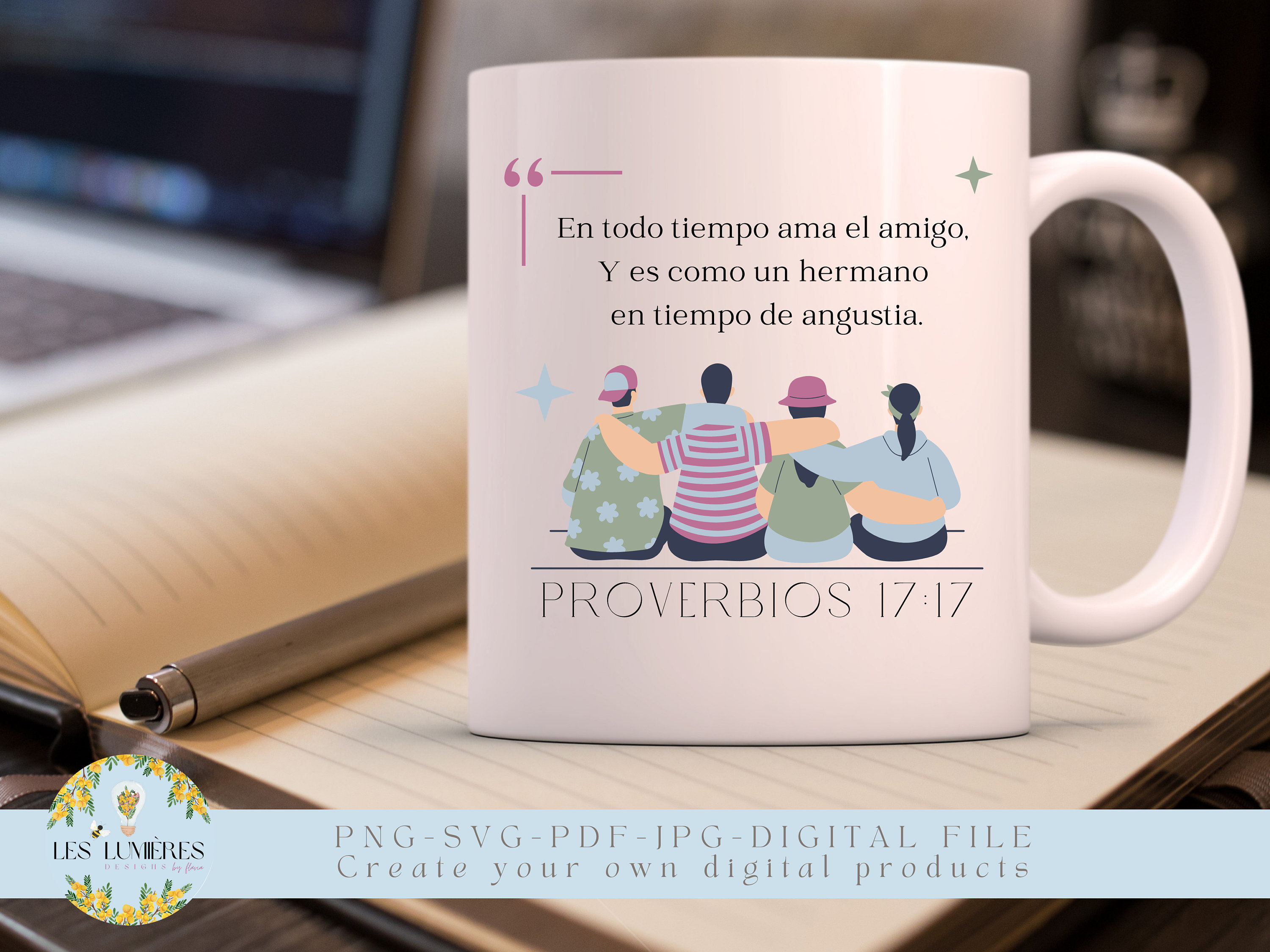 Proverbios 17:17 En Todo Tiempo Ama El Amigo Small Gift Bag