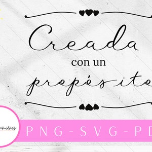 Creada con un propósito  SVG, PNG Clipart, Clipart, Biblia SVG, Dios Svg, cristianos