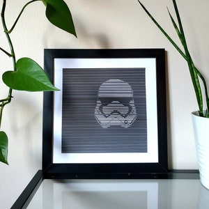 STORMTROPPER - Star Wars movie art print, graphic, digital, giclee, wall art, wall decor, handmade, minimal, modern, sci fi,