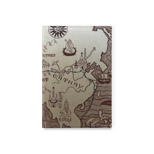 Cathay Karte, literarische Andenken Vintage Kühlschrankmagnet, 5.525" x 3.125""