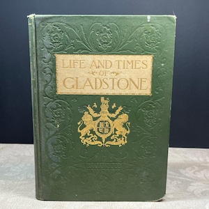 1898 William E. Gladstones liv och tider av John Clark Ridpath Standard American Ed Monroe Book Company Endast prenumeration Illustrerad