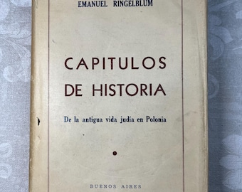 1953 Capítulos de Historia de la Antigua Vida Judía en Polonia Ringelblum Jiddisch Joods Pools