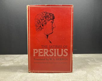 1961 Las sátiras de Persius de Persius, primera edición, ex-biblioteca de Indiana University Press