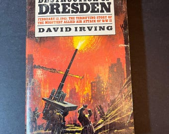 1968 La destrucción de Dresde U6026 de David Irving Edición de bolsillo de gran tirada Ballantine Books Segunda edición