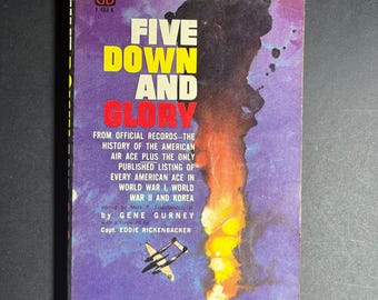 1958 Five Down And Glory F488K van Gene Gurney, paperback, Ballantine Books