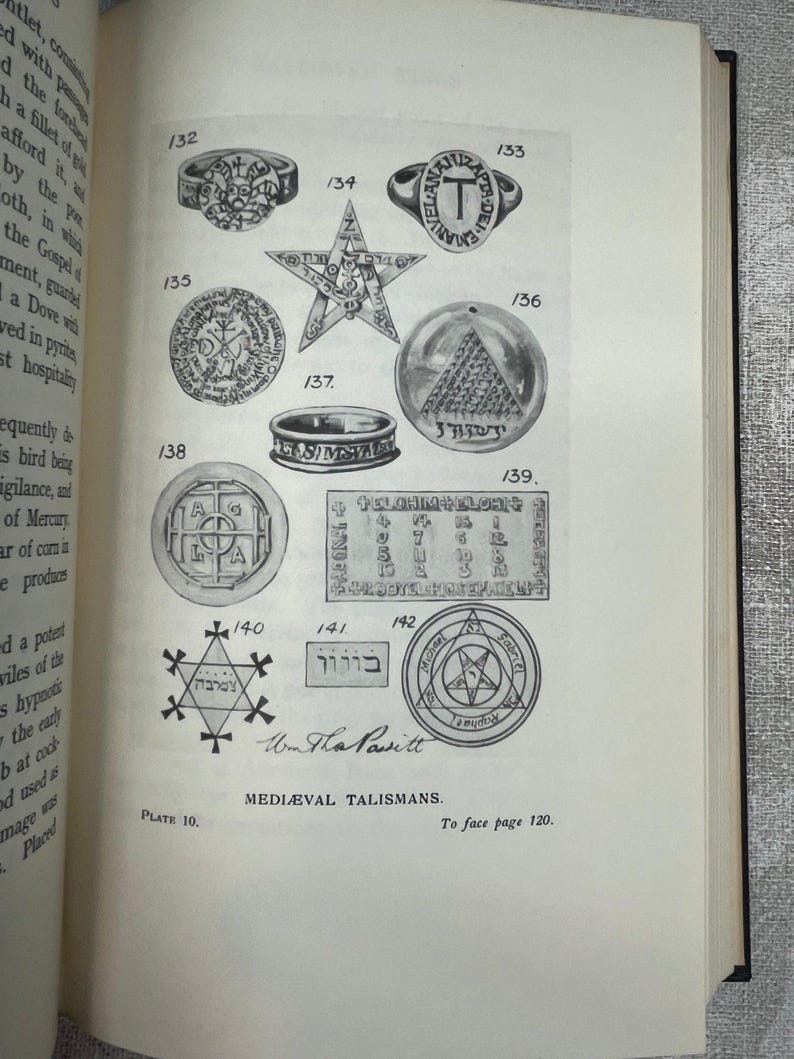 1972, O Livro dos Talismãs, Amuletos e Gemas Zodiacais por William Thomas Pavitt imagem 8
