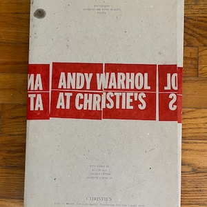 Nov 2012 Andy Warhol at Christie’s Photographs, Prints, & Paintings and Works on Paper Auction Catalogs