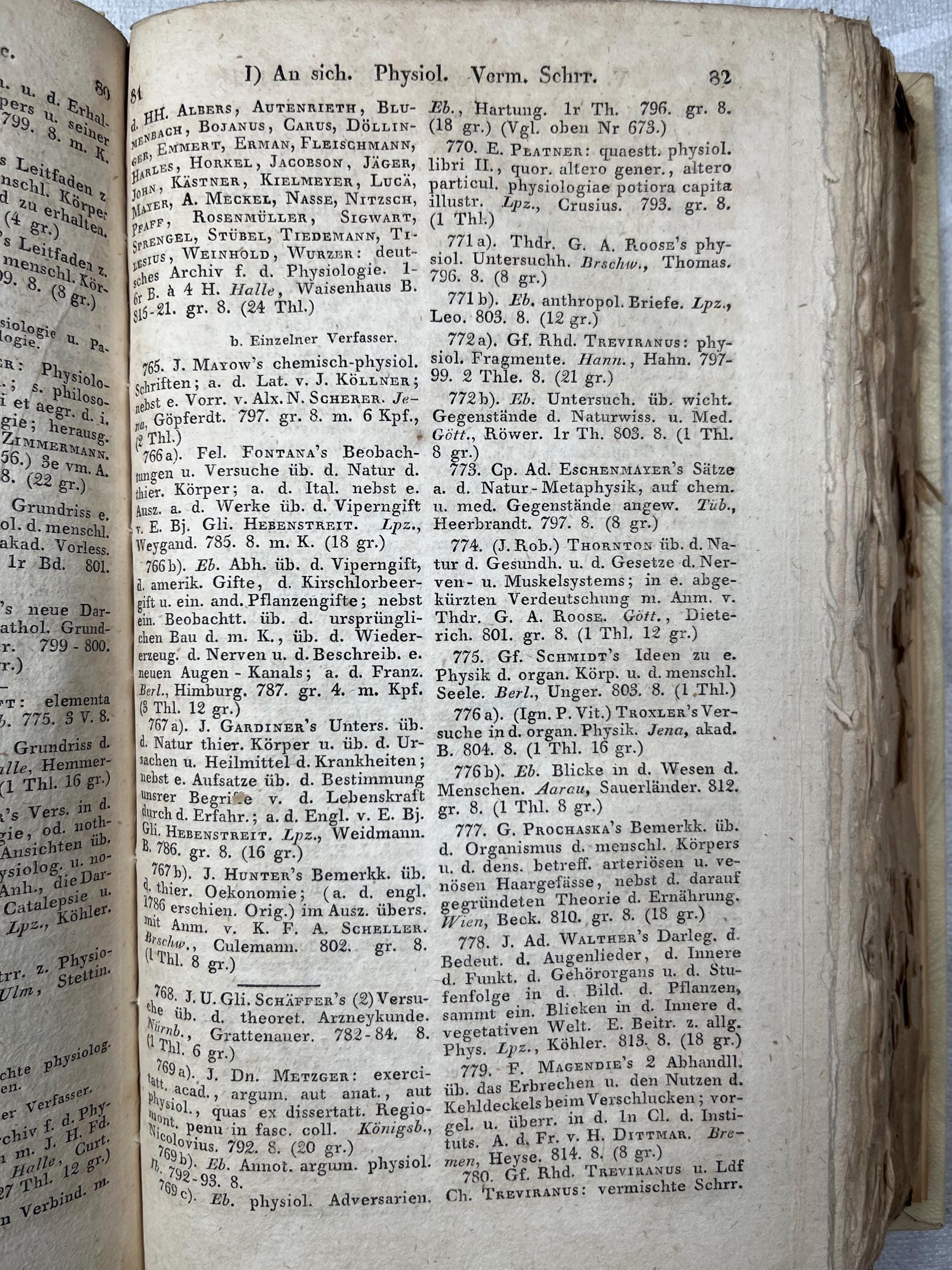 1822 年 Literatur Der Medicin Ersch ドイツ語新続版医学書誌 - Etsy 日本