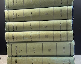 1963 The Pentateuch Translated & Explained Hirsch Levy 2nd Ed Complete 6 Vols Judaism