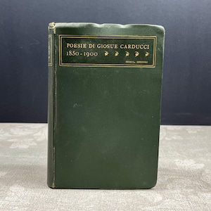 1909 Poesie Mdcccl - Mcm de Giosuè Carducci Ottava Edizione Ilustrado Nicola Zanichelli