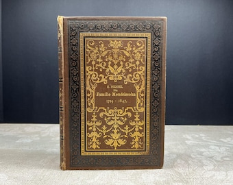 1882 Die Familie Mendelssohn by S. Hensel Hardcover Dritte Auflage Illustrated B. Behr's Verlag Vol 2