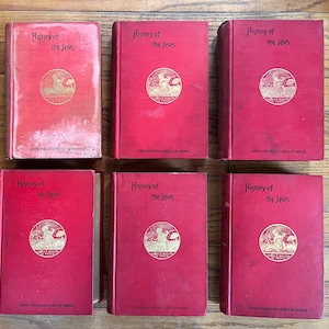 1891-1898 History of the Jews Graetz Complete 6 Vol Set Israel Jewish Bible