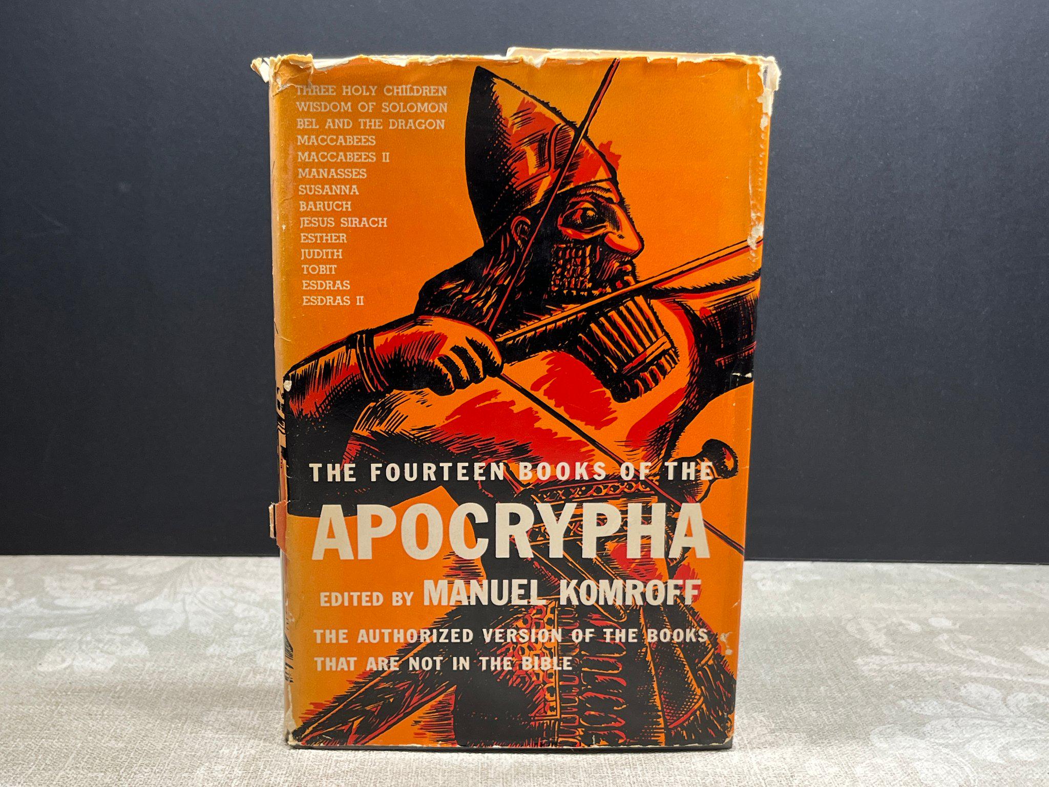 1936 the Apocrypha Non-canonical Books of the Bible by Manuel