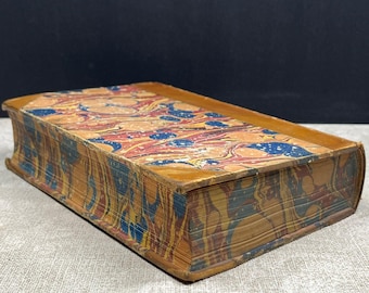 1842 Obras poéticas de Thomas Chatterton 2 volúmenes encuadernados como 1 por Thomas Chatterton Tapa dura W. P. Grant Ex-biblioteca