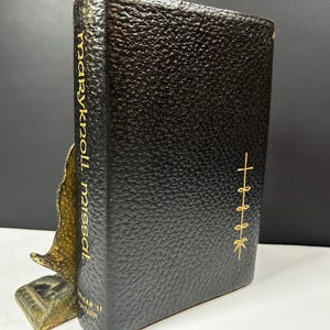 1966 Maryknoll Missal Vatican II edition black Leatherbound