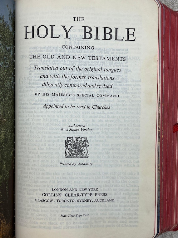 1957 the Holy Bible by King James Hardcover 1st Ed Illustrated