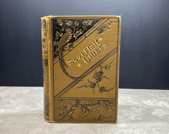 1875 Los jefes escoceses, de Jane Porter. Tapa dura, ilustrada. Porter & Coates.