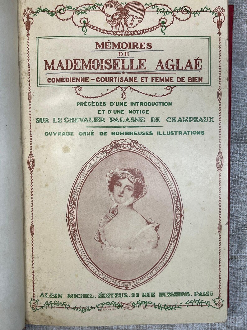 Title page of Mémoires De Mademoiselle Aglaé
