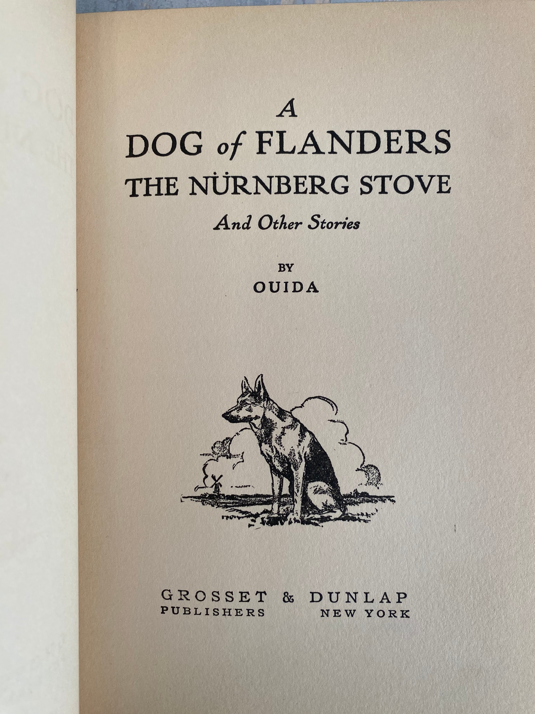 Vintage A Dog of Flanders and Others by Ouida Grosset Dunlap