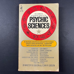 1968 O Livro Ilustrado Completo das Ciências Psíquicas por Walter B. Gibson, Litzka R. Gibson, Edição de Bolso Ilustrada