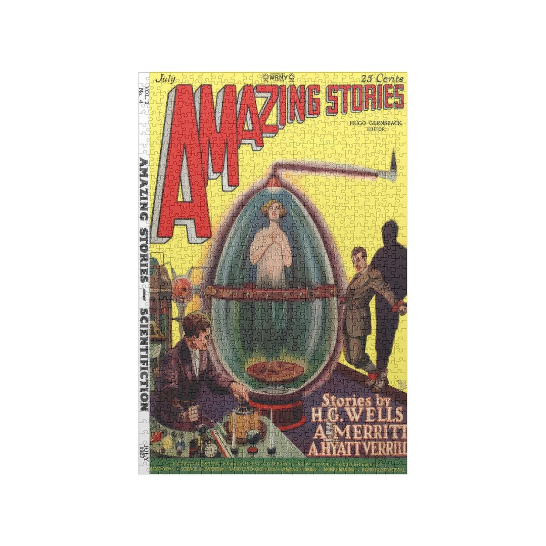 アメイジング ストーリーズ、HG ウェルズ、1927 年 7 月、ビンテージ