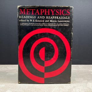 1966 Metaphysics Readings and Reappraisals by Kennick Lazerowitz Hardcover Prentice-Hall, Inc.