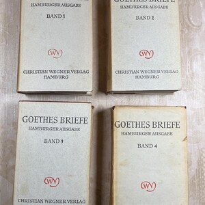 1962 Cartas breves de Goethe Texto en lengua alemana Filosofía Novela Poesía Correspondencia