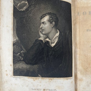 1829 Die Werke von Lord Byron Unterdrückte Gedichte Lebensskizze Seeleder Bild 8