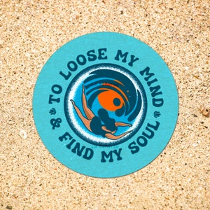 Loose (not lose) My Mind & Find My Soul Wild Swimming Stickers | Open water | Cold Water Swim club gift for swimmer | Car Bumper Sticker