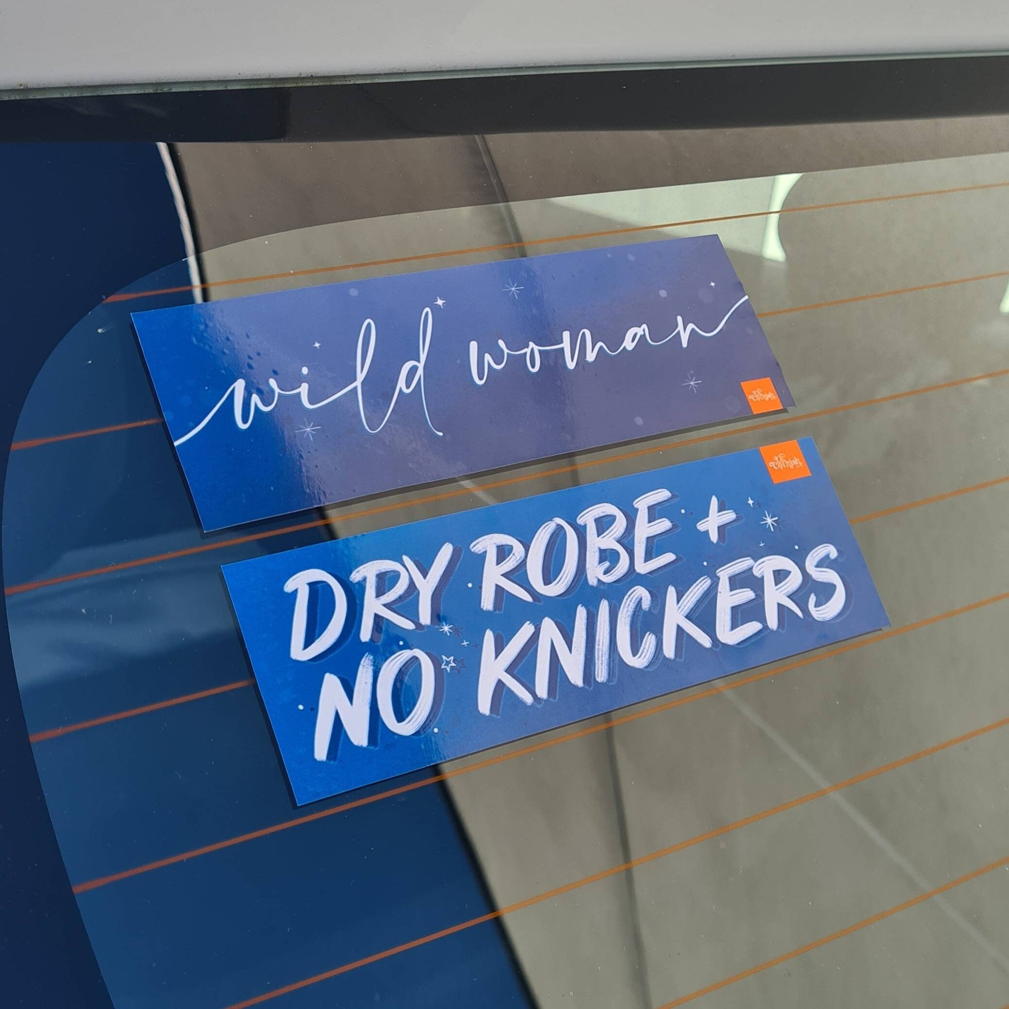 Dryrobe No Knickers Sticker Self Cling Window Car Sticker Etsy UK