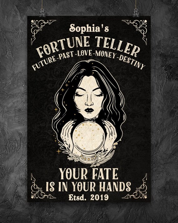 Buy 1 Get 1 Fortune Teller Poster Vintage Poster Fortune Etsy
