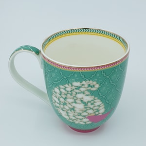 GREEN COFFEE MUG, Unique Mug, Pottery Mug Handmade, Porcelain Coffee Cup, Tea Mugs, Coffee Lover Gift, Housewarming Gift, 6 Pcs image 2