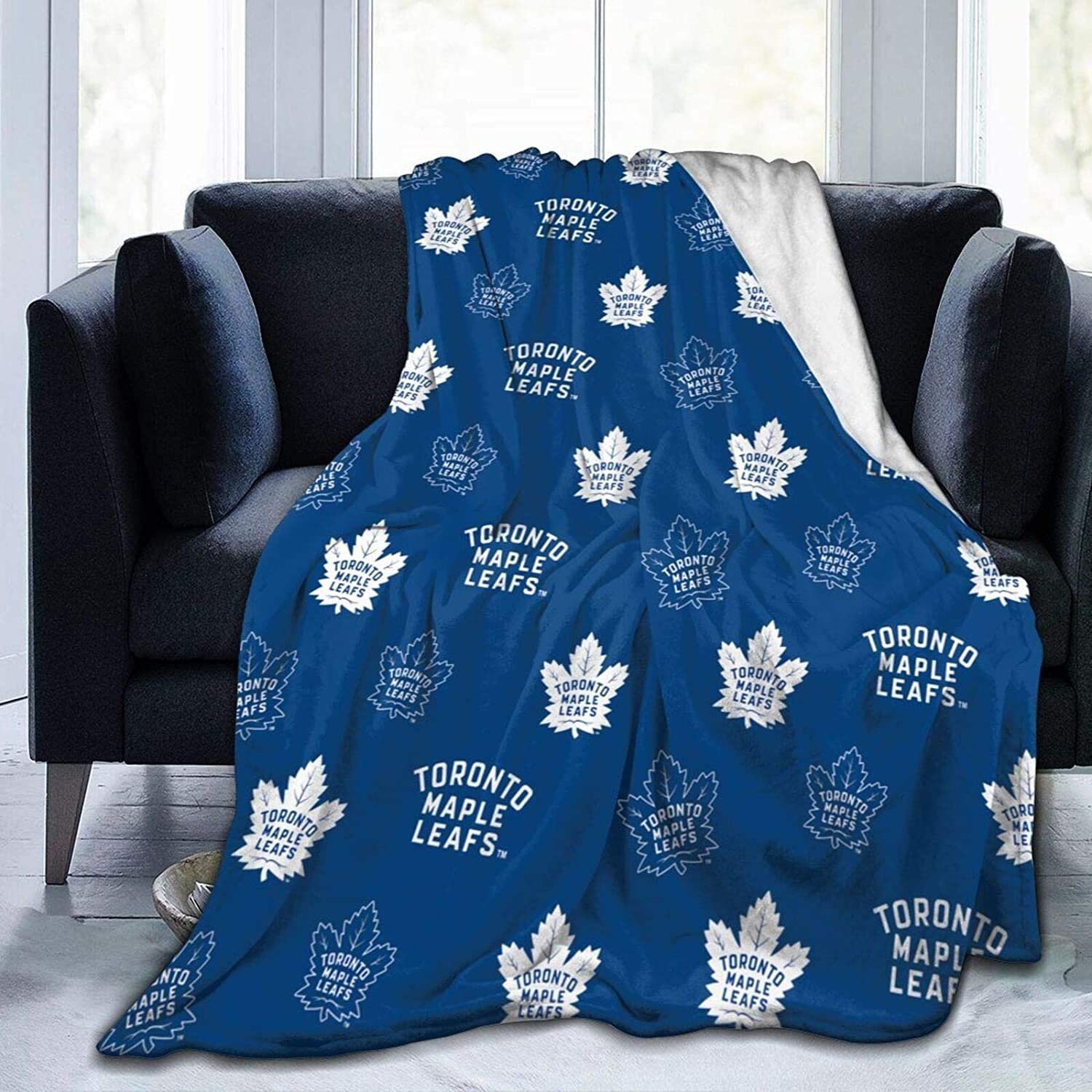 Toronto Maple Leafs Throw Blanket for Couch All Seasons Fuzzy Etsy