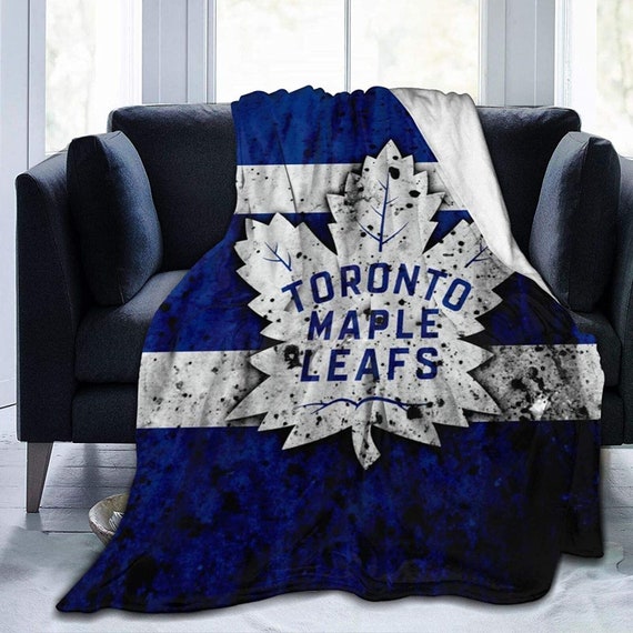 Blanket Toronto Maple Leafs Plush Throw Fluffy Cozy Luxury Etsy