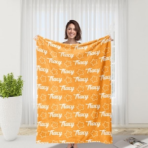 Gepersonaliseerde aangepaste babydeken, dekencadeau, babydeken, kinderdeken, gepersonaliseerd cadeau, aangepast cadeau, retro deken voor meisje