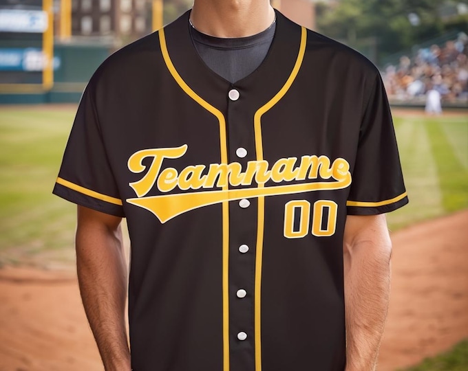 Custom Embroidered Couples Baseball Jersey: Retro 80s Style