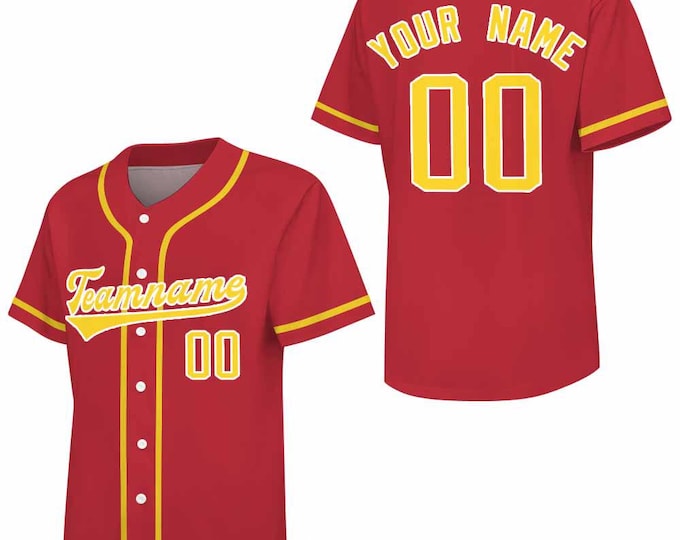 Personalized Baseball Jersey, Baseball Jersey with Team Name And Number, Couples Matching Concert Shirt, Anniversary Gift Customized Gift