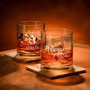 Custom Engraved Whiskey Glass: Personalized Groomsmen Gift