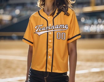 Custom Embroidered Baseball Jersey: Personalized Team Uniform Shirt