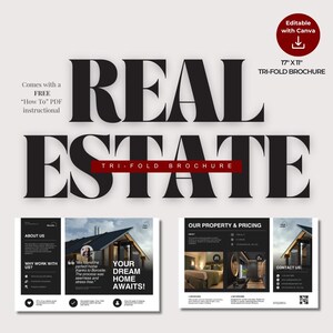 Dream Home Realtor Brochure | Tri Fold Brochure | Listing Marketing Presentation