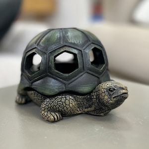 Turtle Ashtray - Cigar Use - Discrete Decoration - Office - Cigarettes - Smokeless & Windproof - Outdoor Patio Ashtray