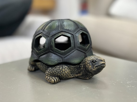 Turtle Ashtray - Cigar Use - Discrete Decoration - Office - Cigarettes - Smokeless & Windproof - Outdoor Patio Ashtray